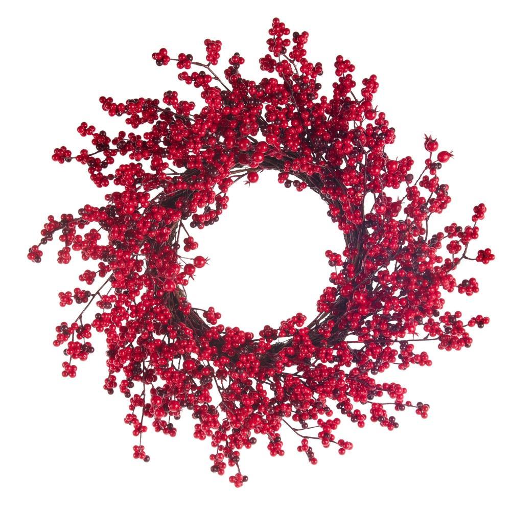 Vibrant Crimson Berry Wreath