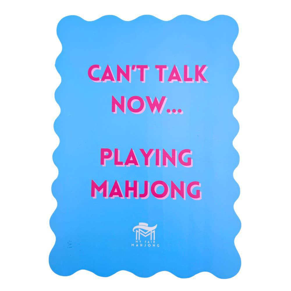 Can't Talk Now Mahjong Shuffler