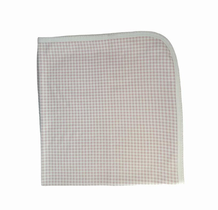 Pink Gingham Pima Blanket