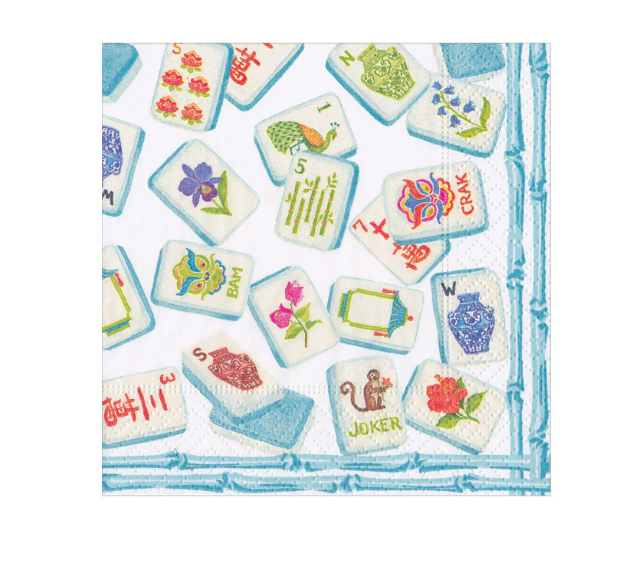 Mahjong Robin's Egg Napkin Cocktail