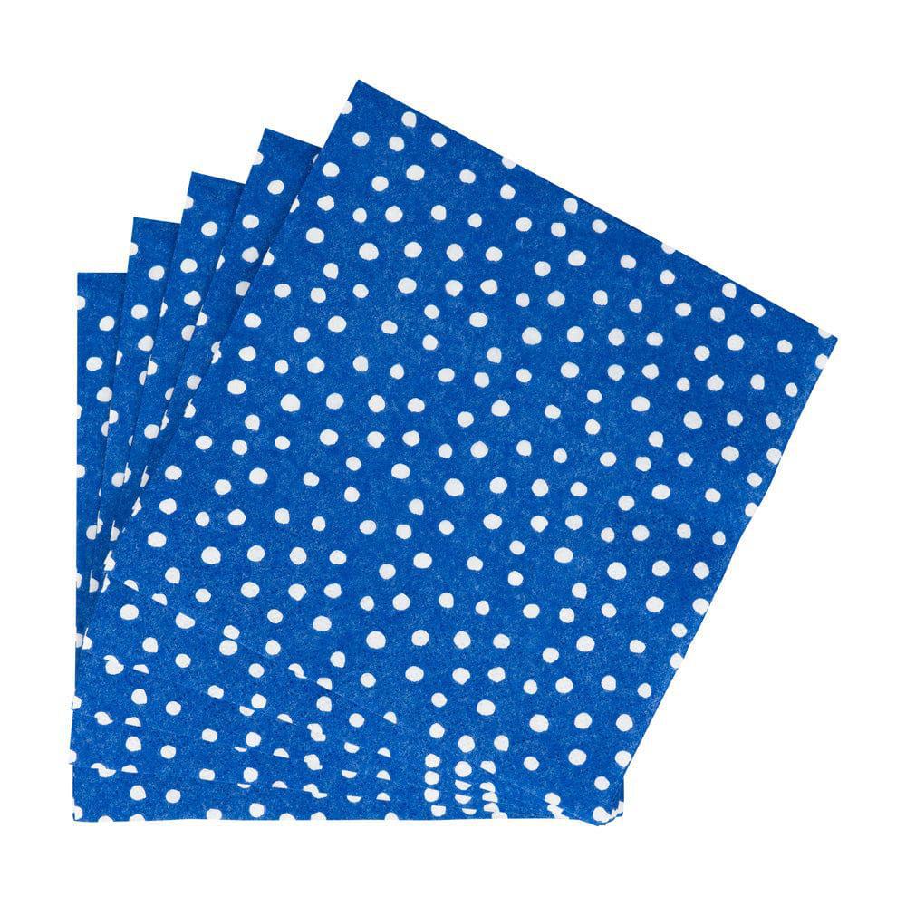 Small Dots Royal Blue Luncheon Napkins
