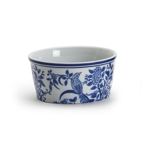 Chinoiserie Blue & White Hand Painted Dish