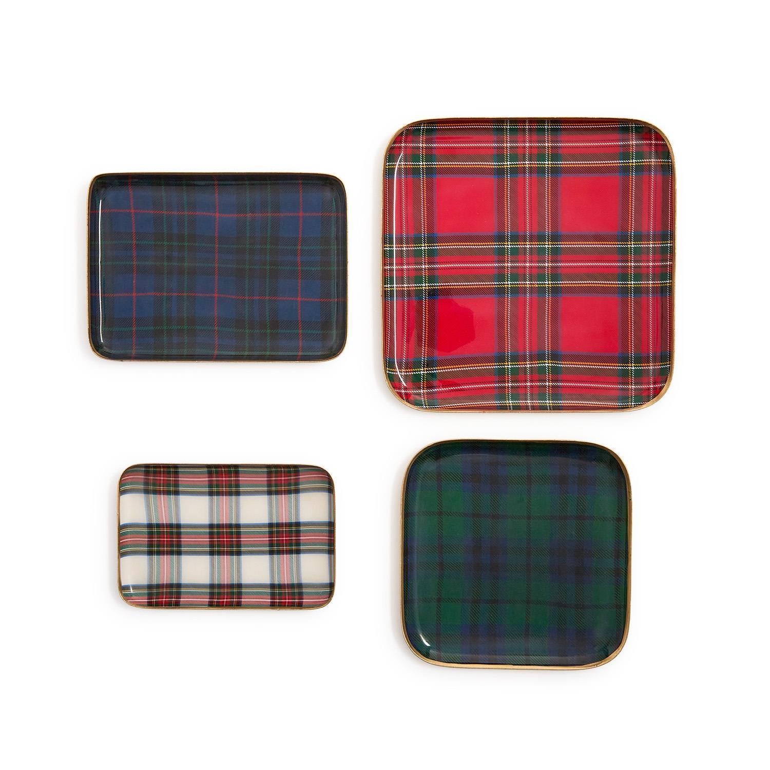 Tartan Metal Tray