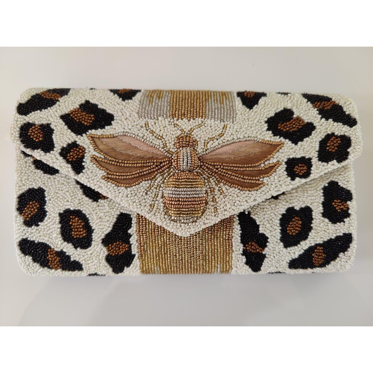 Beaded Queen Bee Clutch