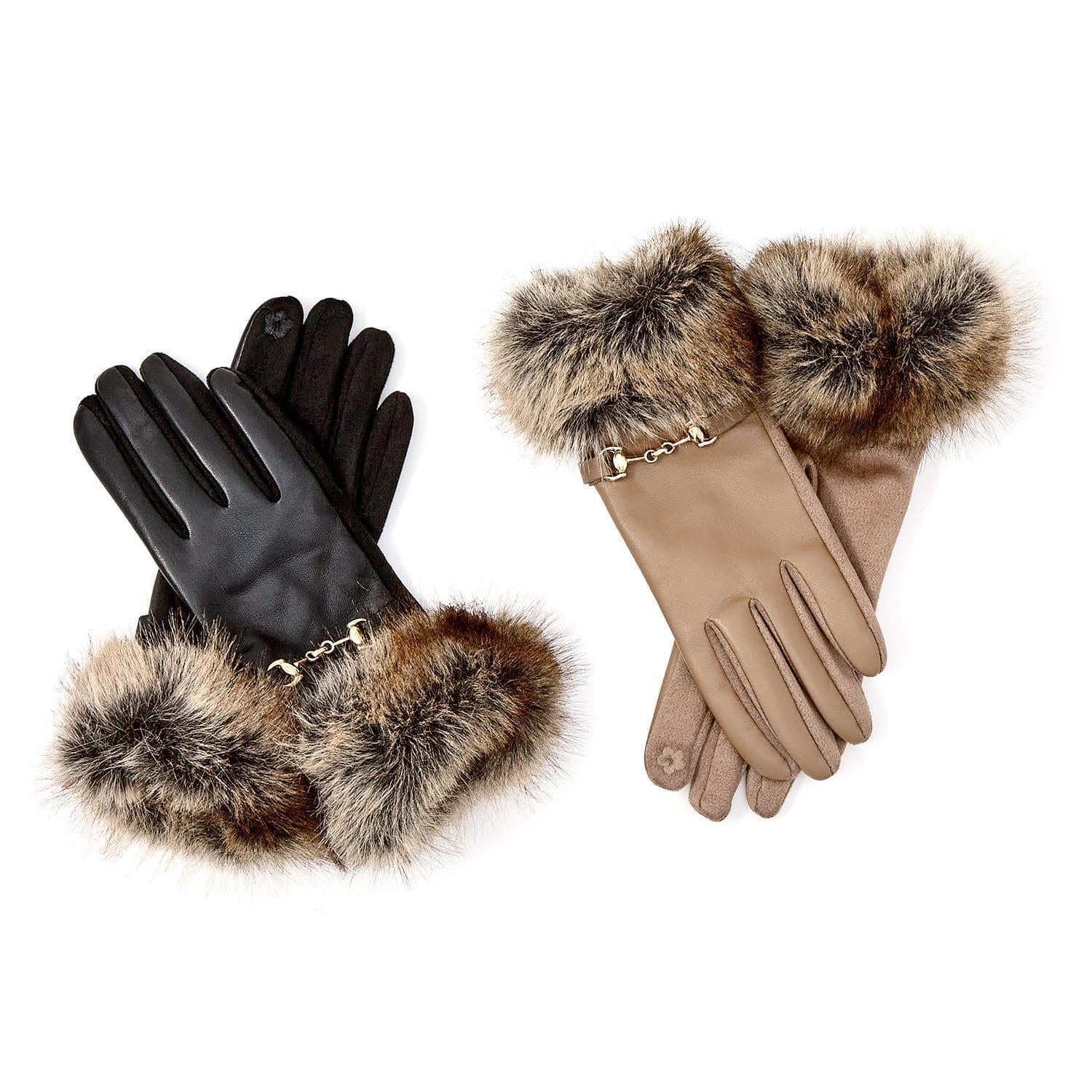 Faux Fur Cuff Glove