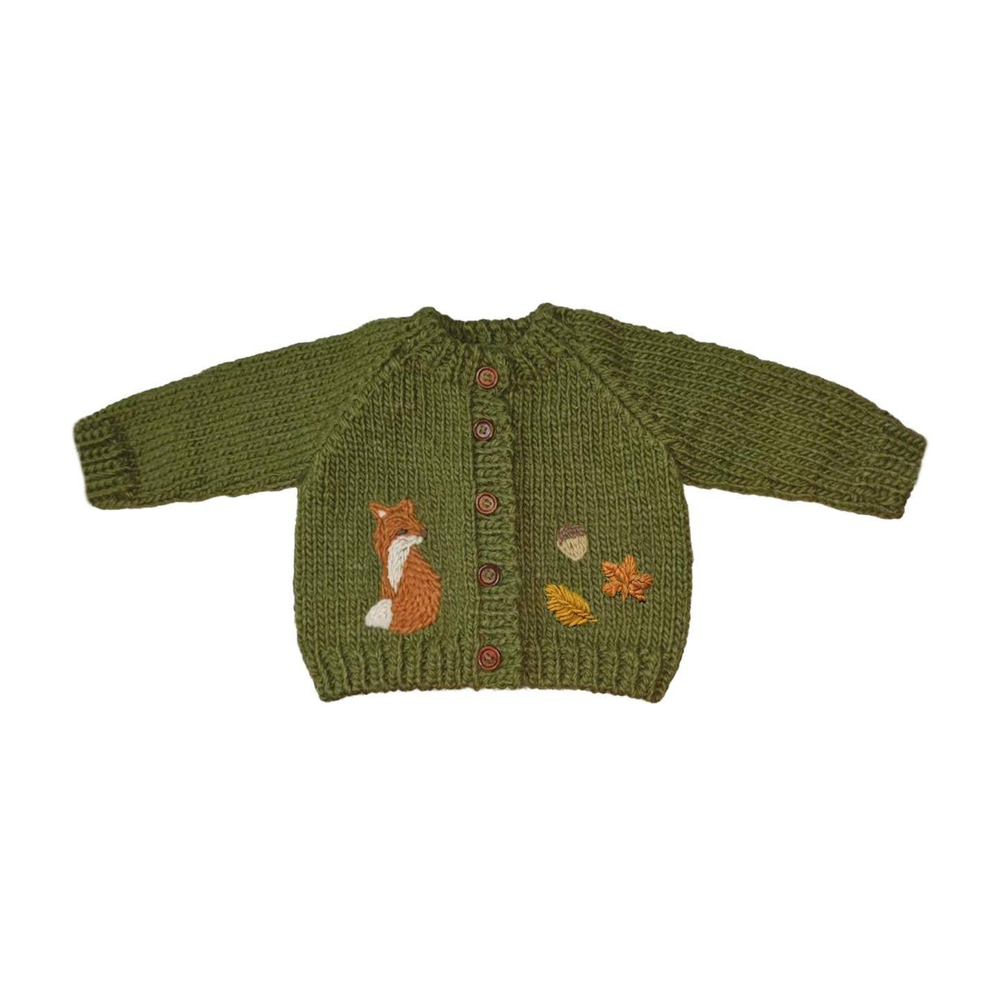 Fox Woodland Baby Cardigan