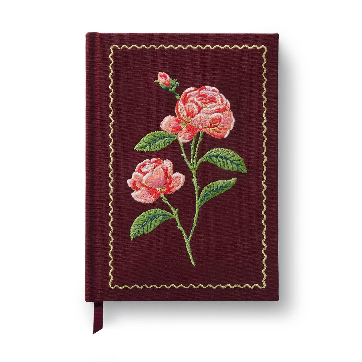 Roses Embroidered Journal
