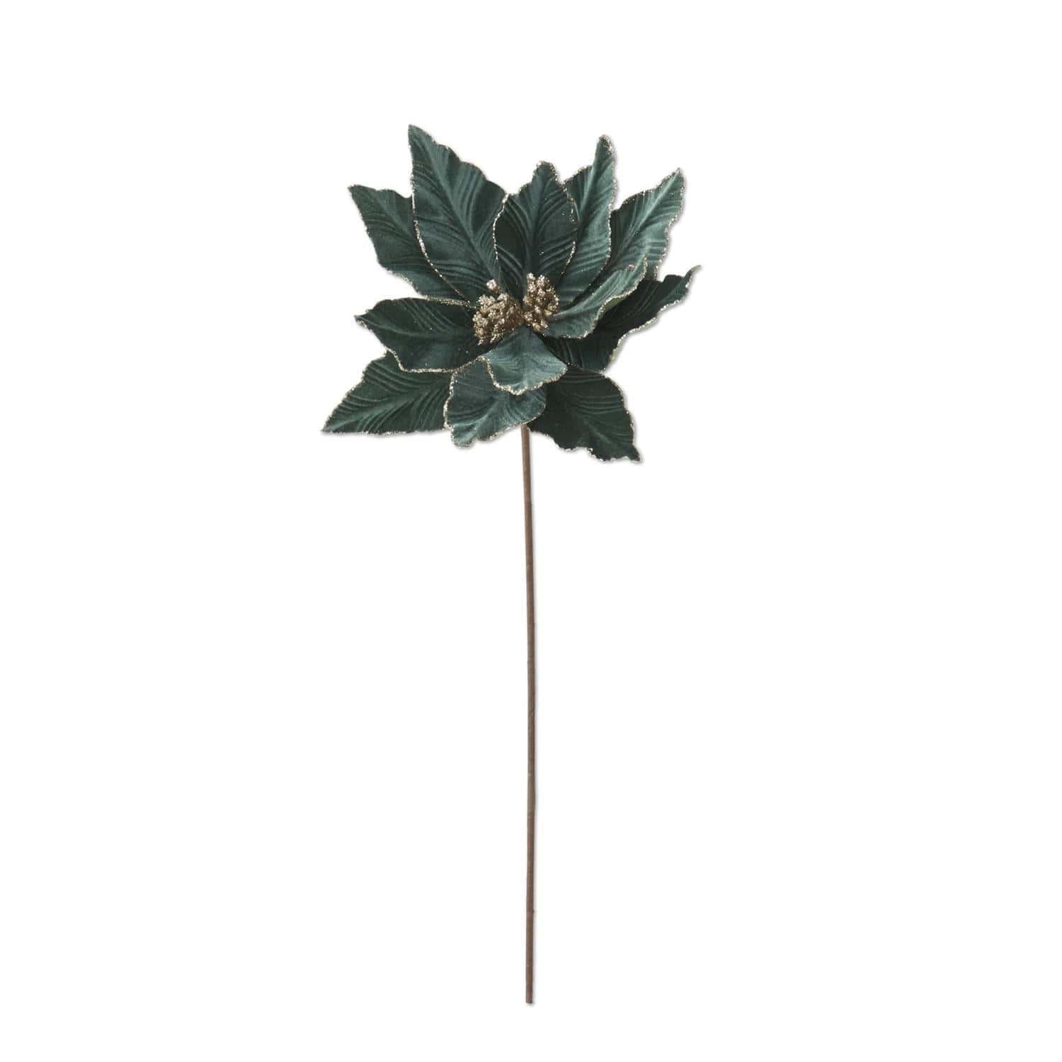 Dusty Green Poinsettia Stem