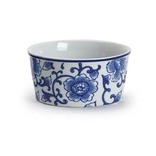 Chinoiserie Blue & White Hand Painted Dish