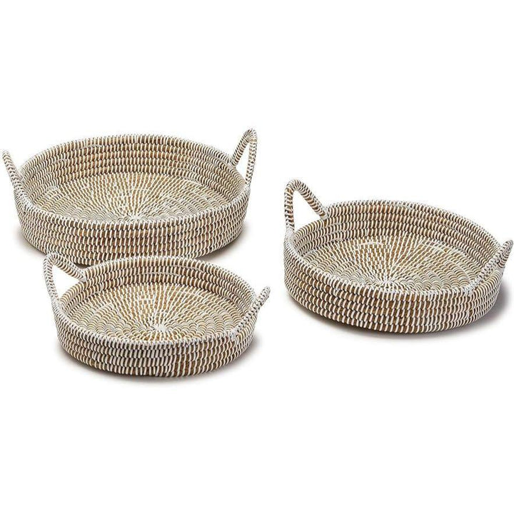 Hand-Crafted Seagrass Basket Trays