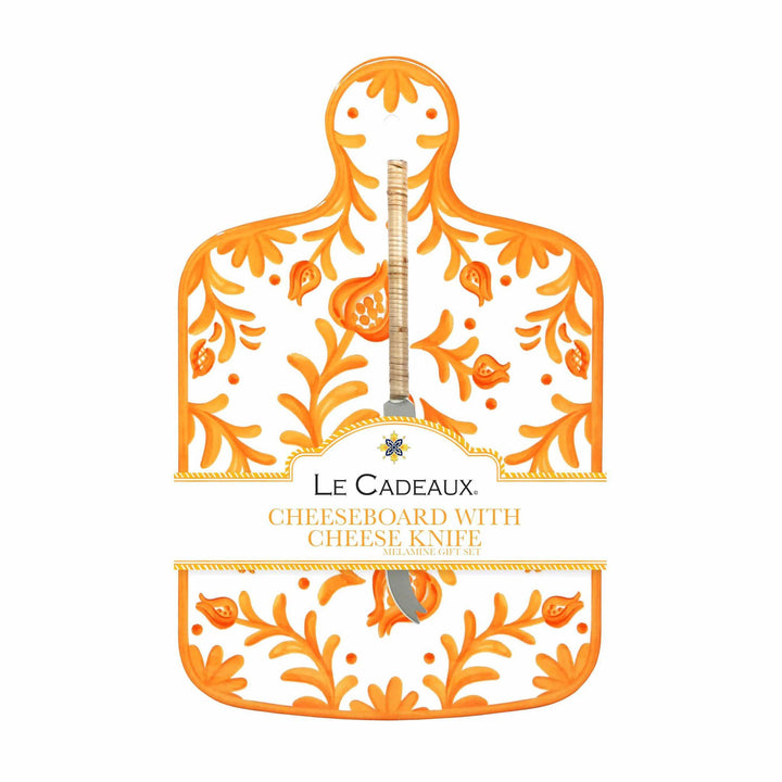 Sicily Orange Cheese Board and Knife Set