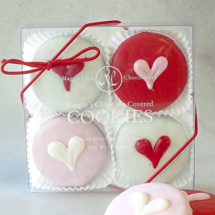 Valentine’s Chocolate Covered Cookies