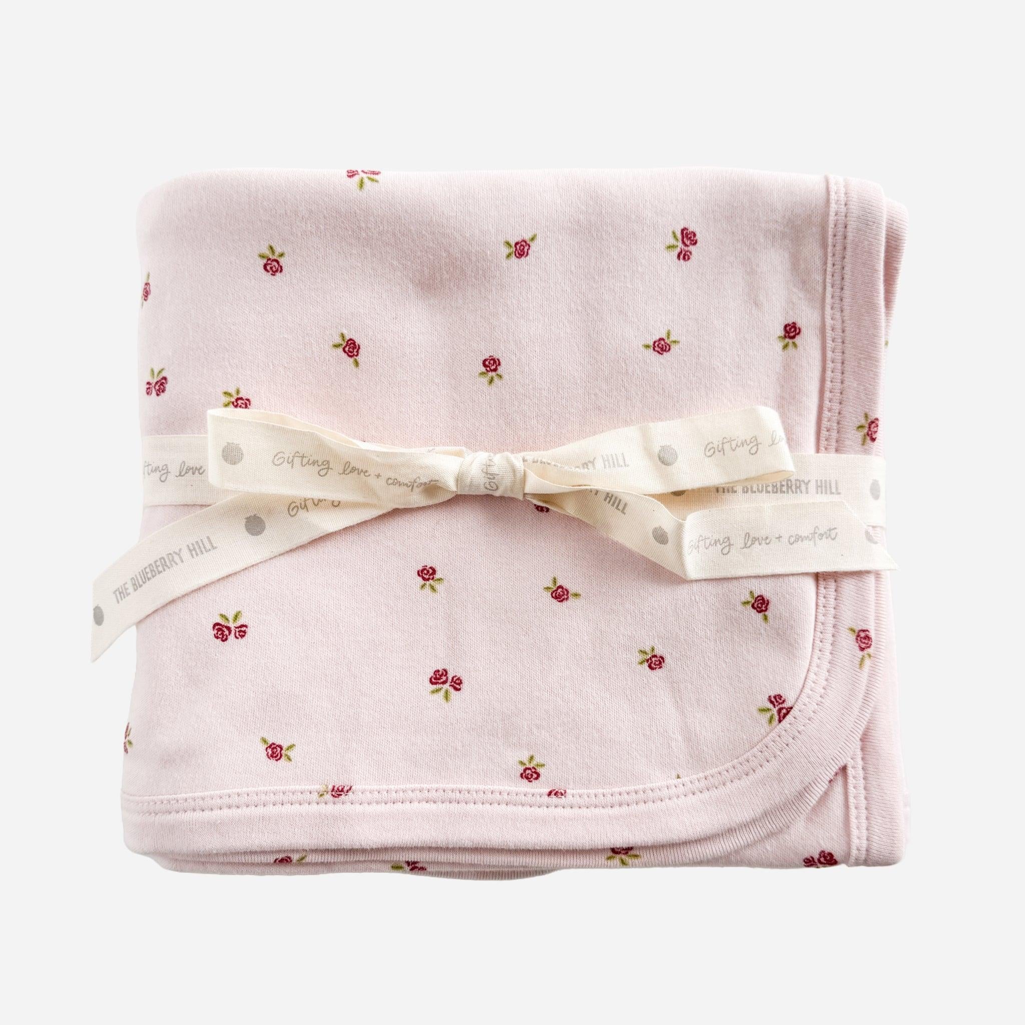 Rose Layette Swaddle Blanket
