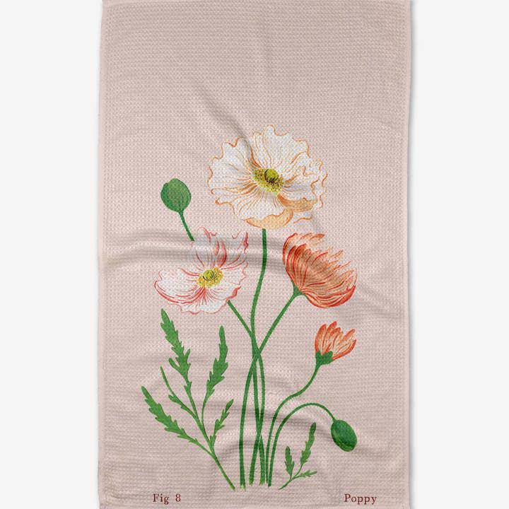August Poppy Tea Towel