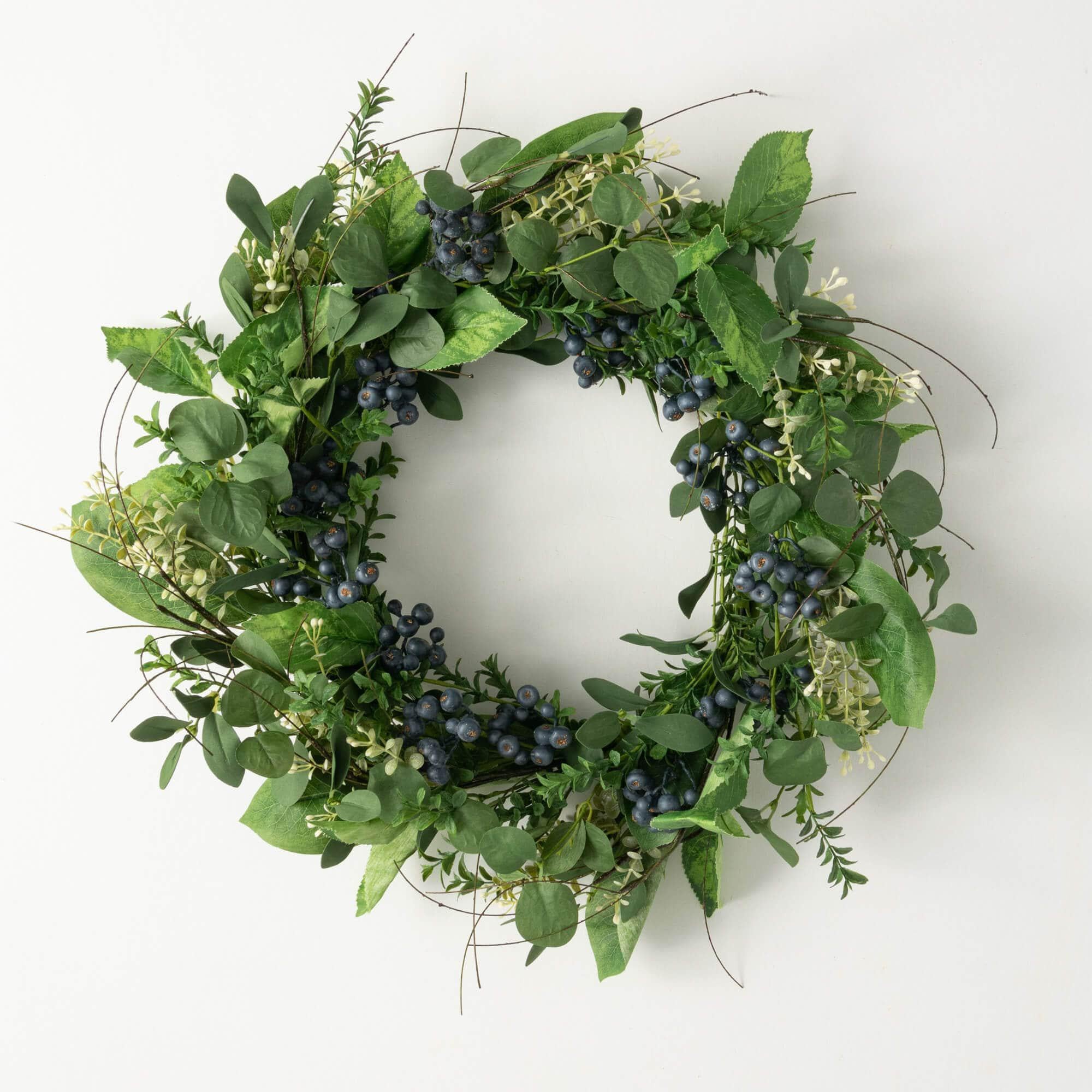 Leafy Blueberry Wreath