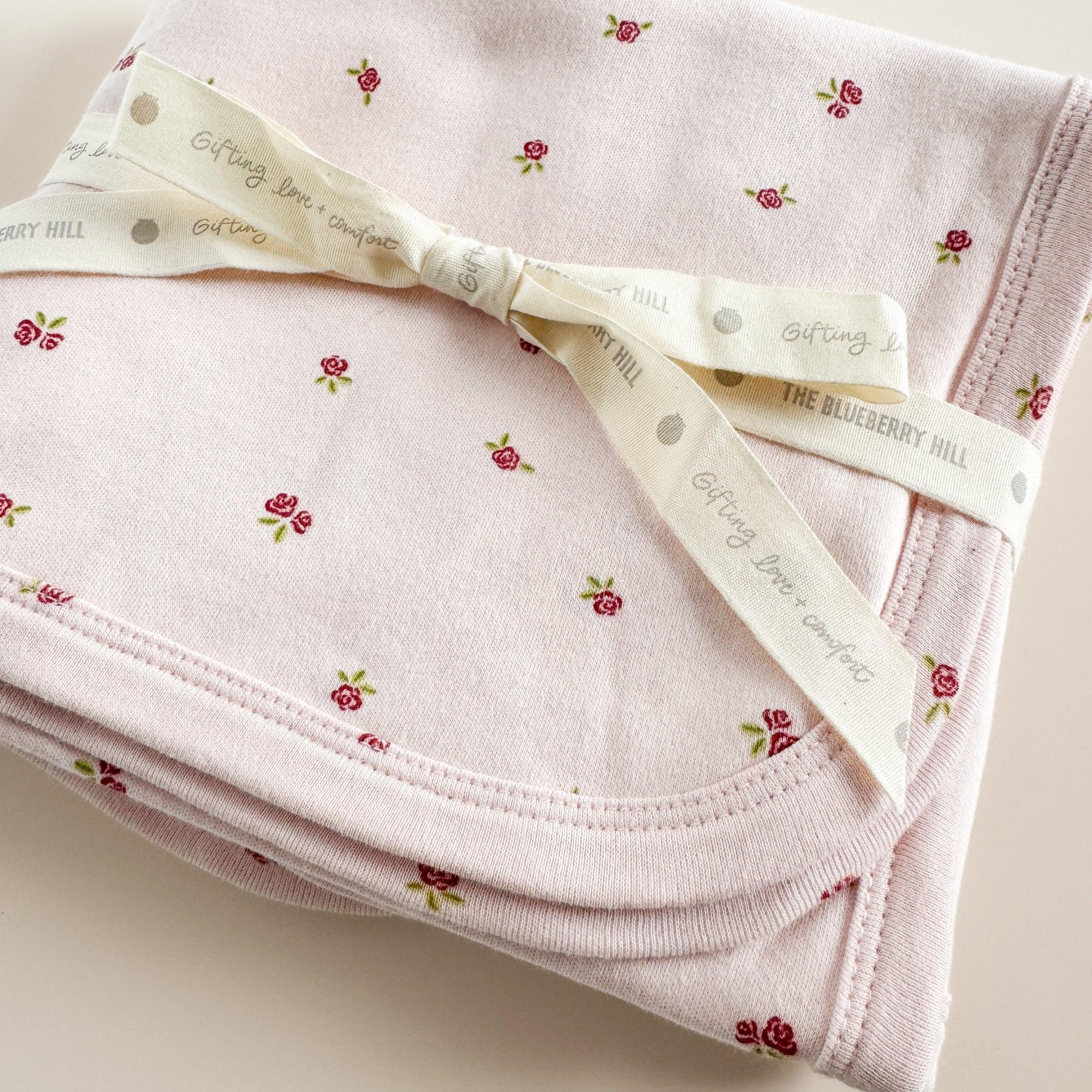 Rose Layette Swaddle Blanket