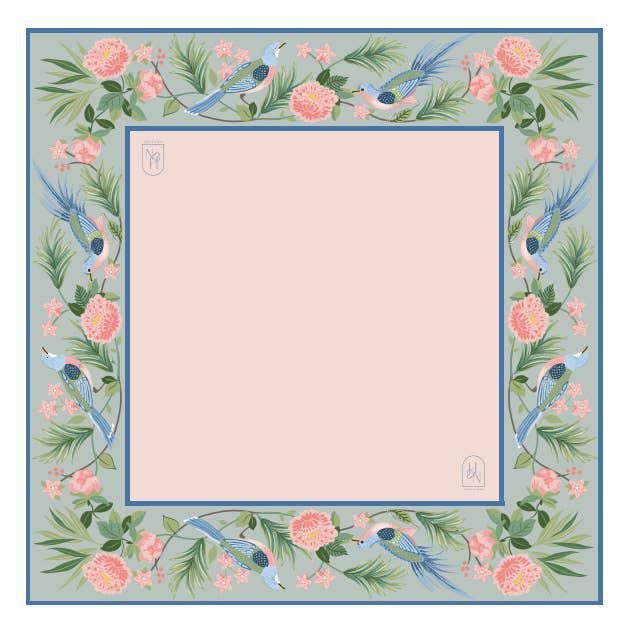 Songbird Bloom Mahjong Mat