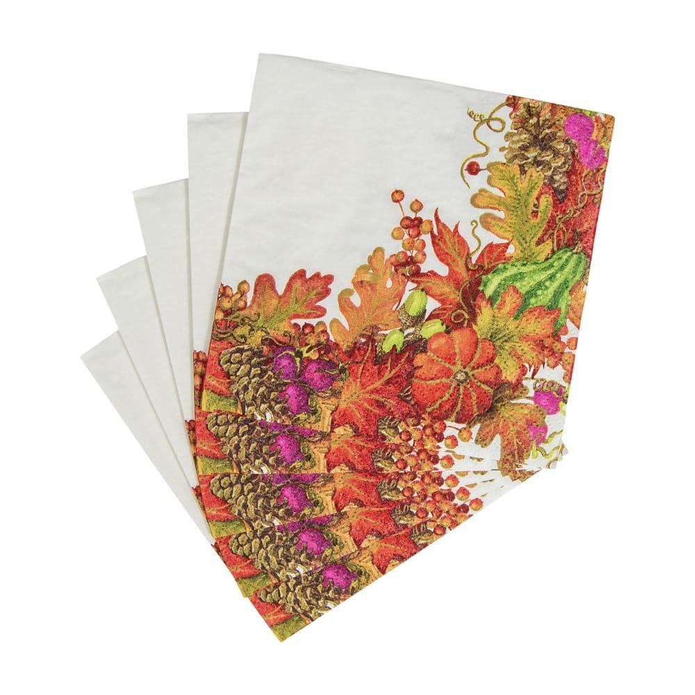 Harvest Garland Paper Cocktail Napkins