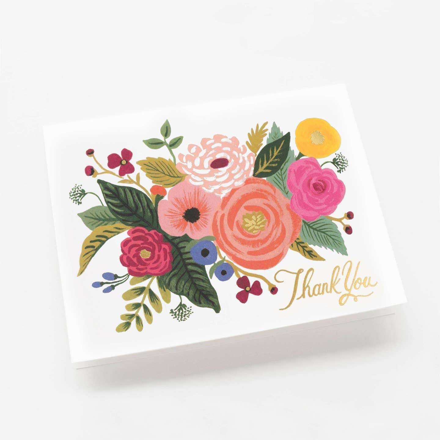 Juliet Rose Thank You Boxed Cards