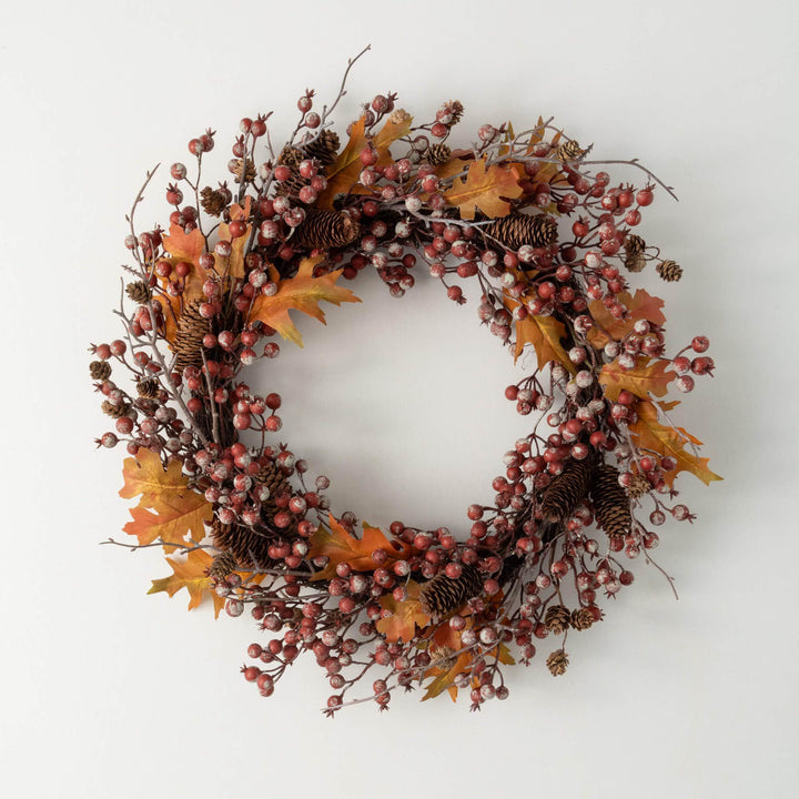 Rustic Berry & Leaf Wreath