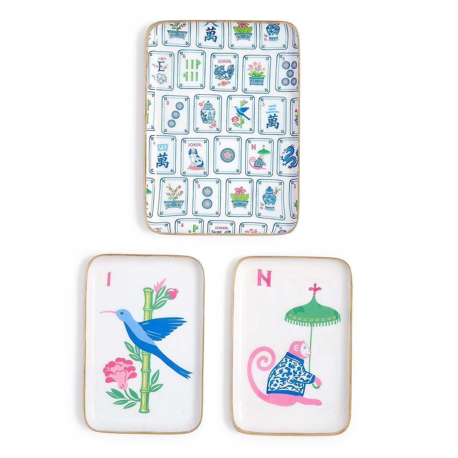 Mahjong Metal Trinket Tray