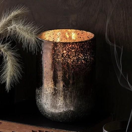 Woodfire Large Radiant Glass Candle