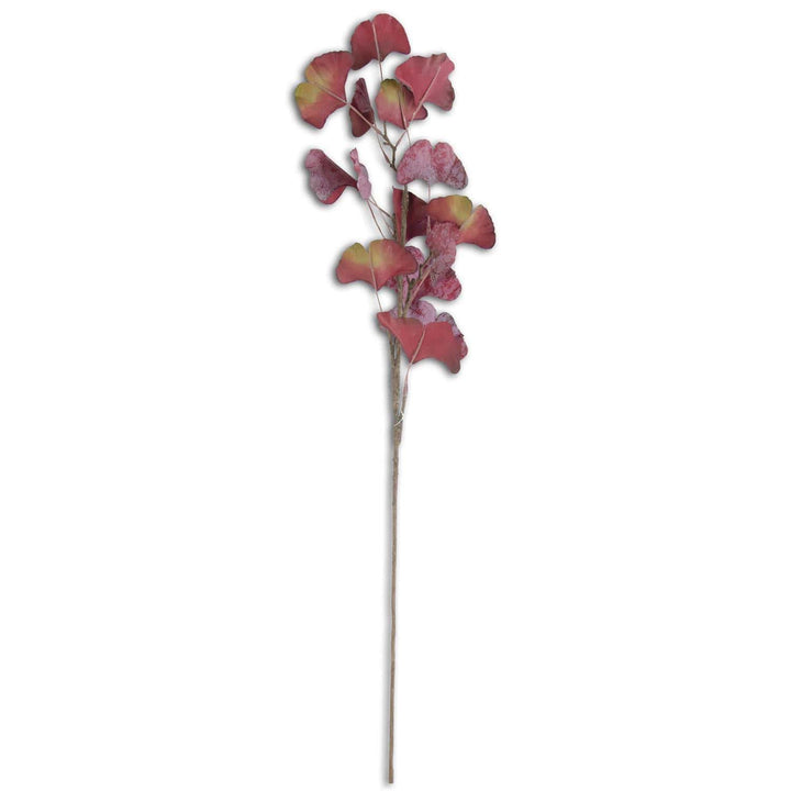 Two-Tone Burgundy Gingko Stem