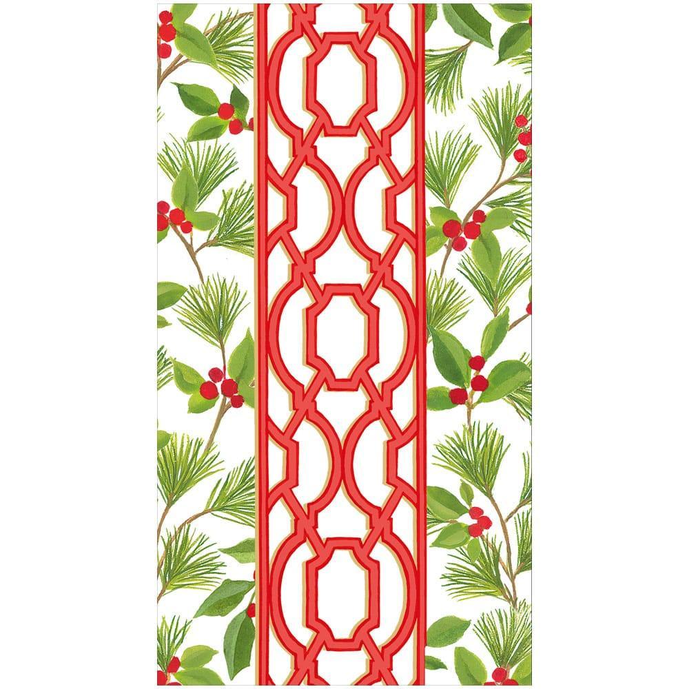 Knots and Greenery Paper Guest Towel Napkins