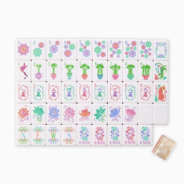 Pearlescent Mahjong Tile Set