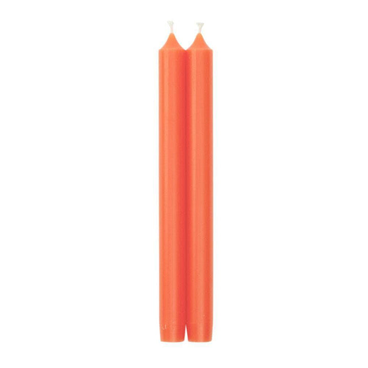 Straight Taper 10" Candles in Orange