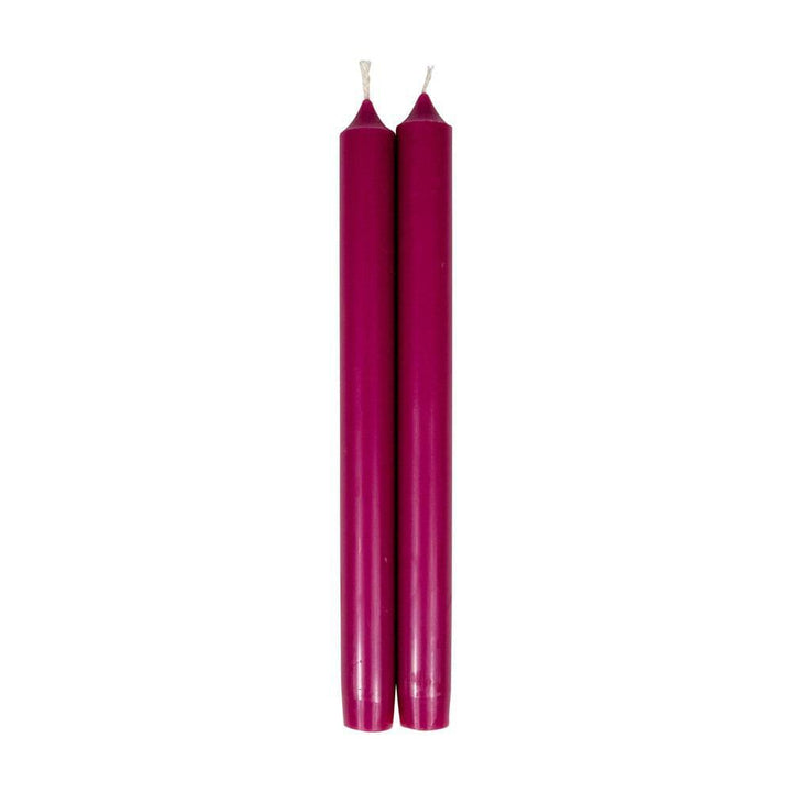 Straight Taper 10" Candles in Raspberry