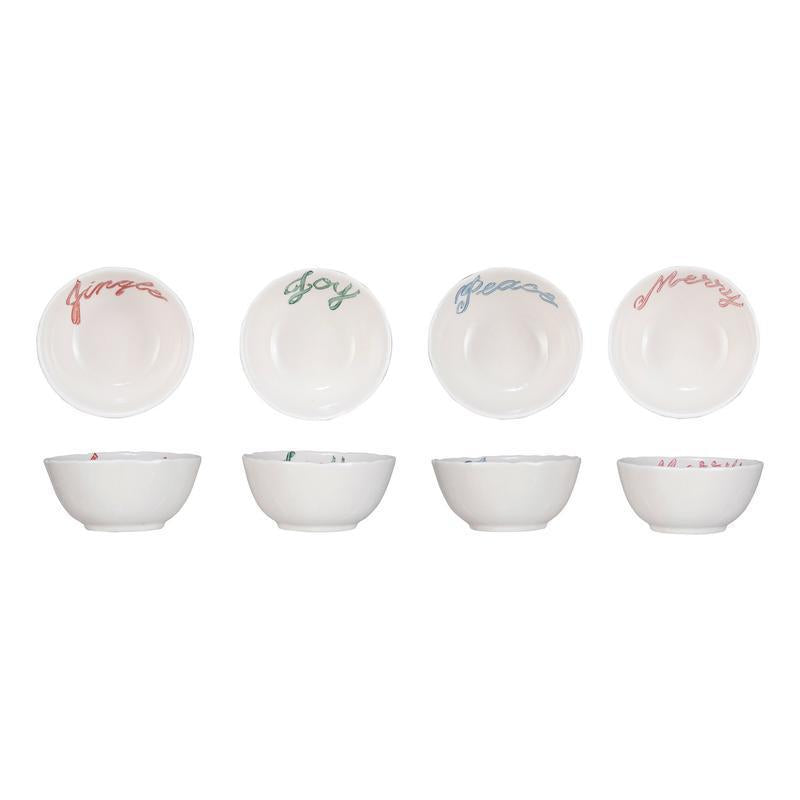 Stoneware Holiday Tidbit Bowl