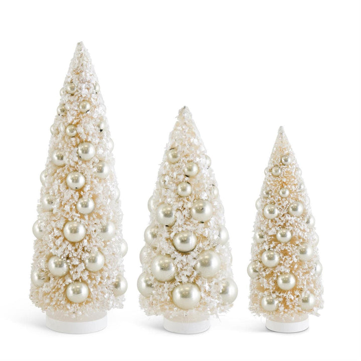 Bottle Brush Tree with Champagne Ornaments