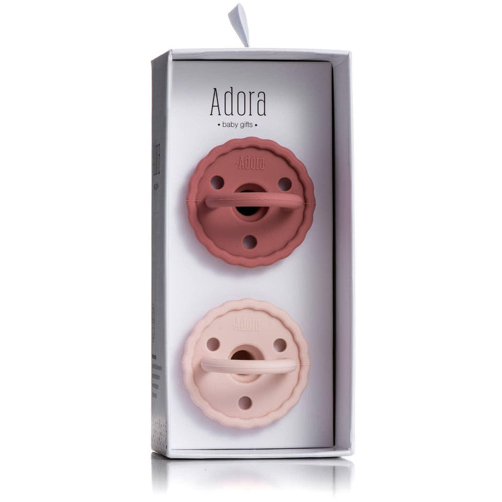 Rosewood & Blush Adora Pacifier Set