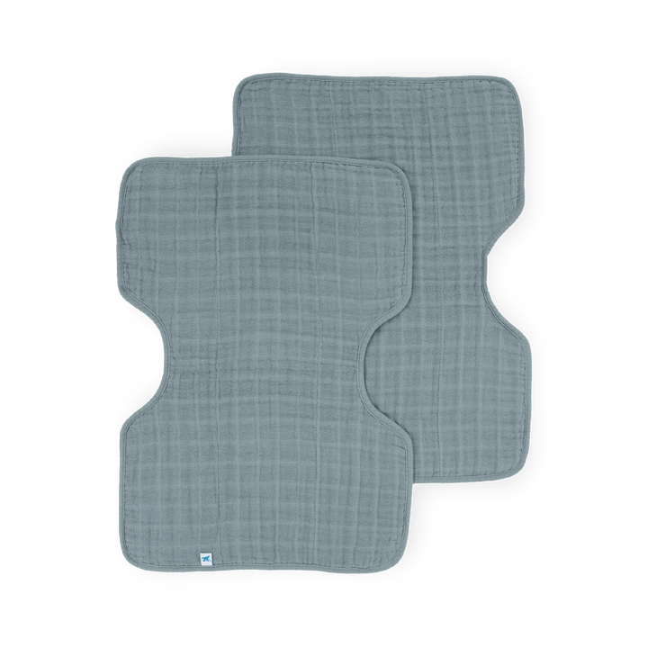 Cotton Muslin Burp Cloth 2 Pack | Sea