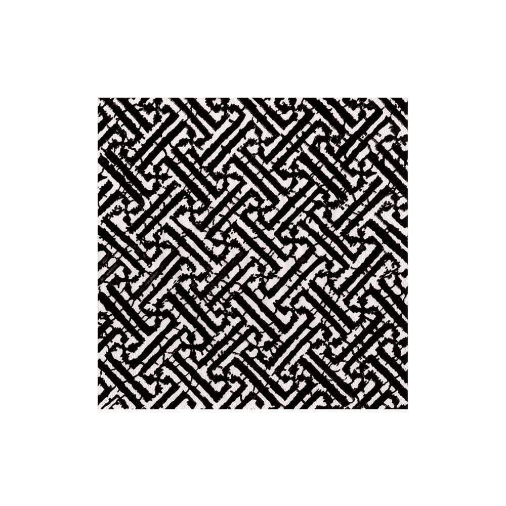 Fretwork Black Cocktail Napkins