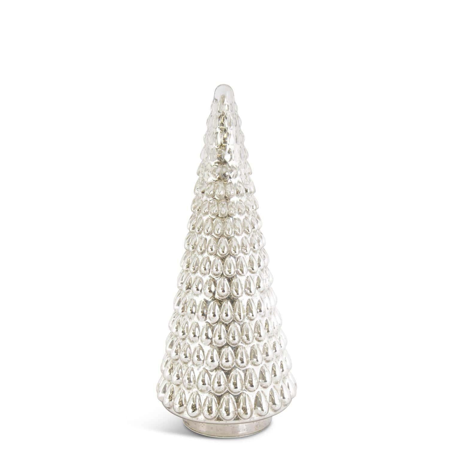 Silver Mercury Glass LED Tree