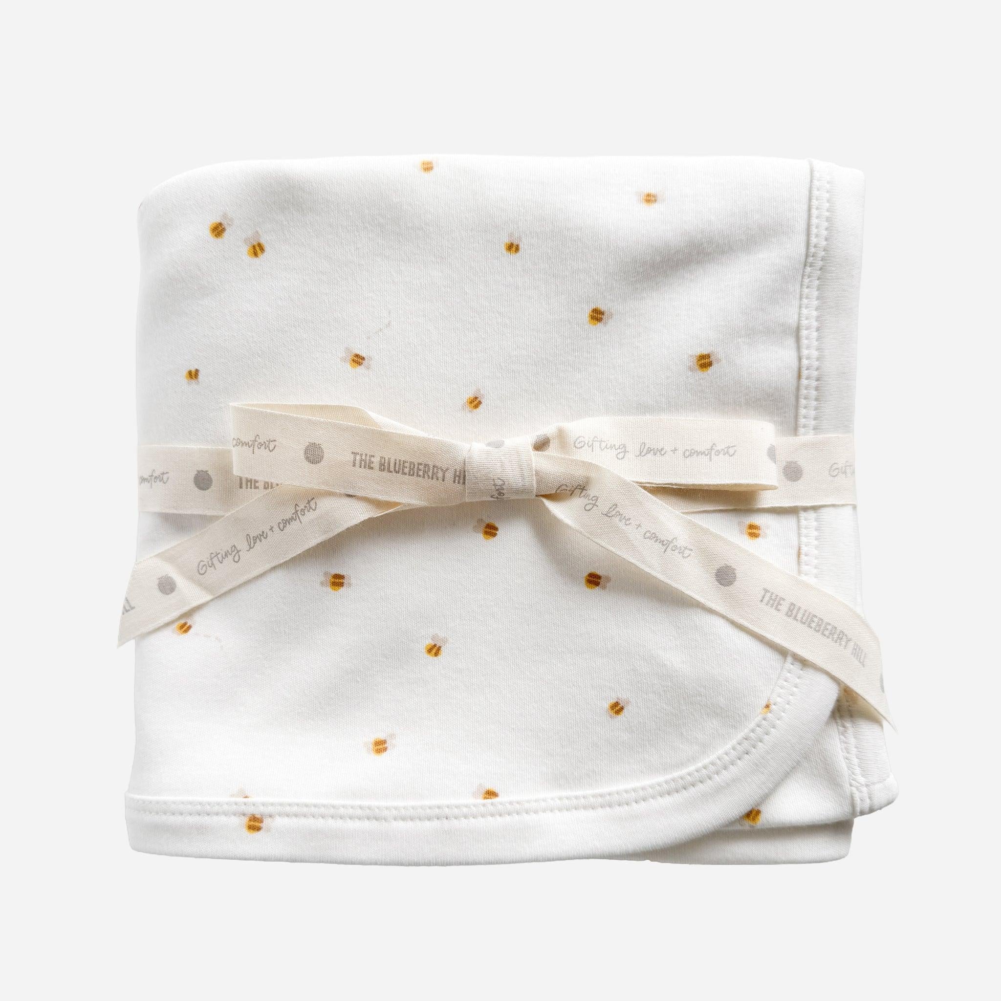 Bee Cotton Swaddle Blanket
