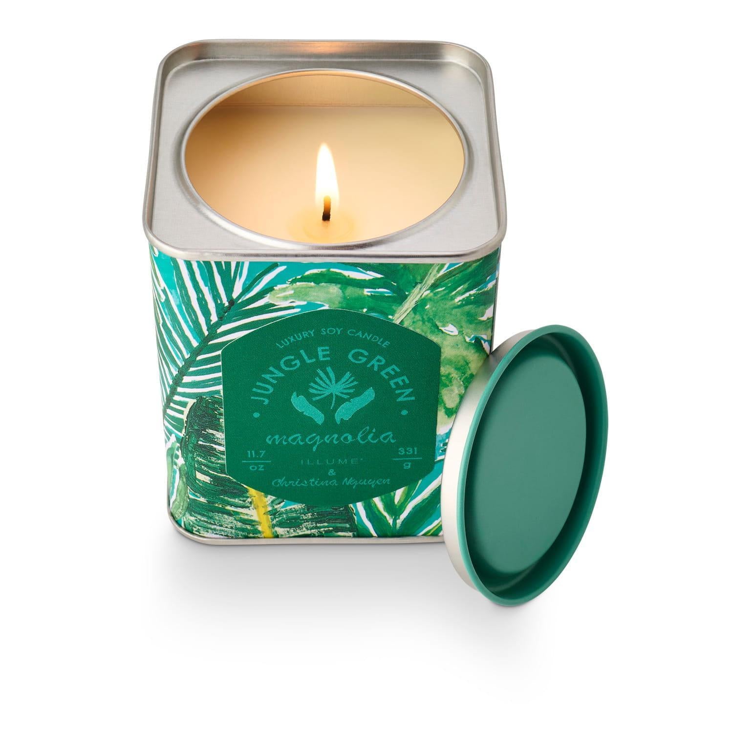Jungle Green Magnolia Tin