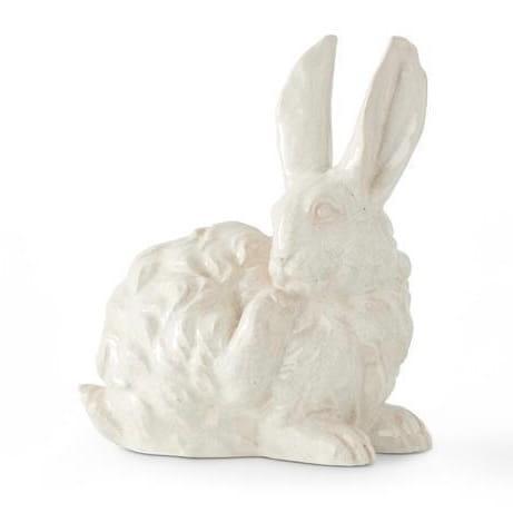 White Glazed Terracotta Bunny