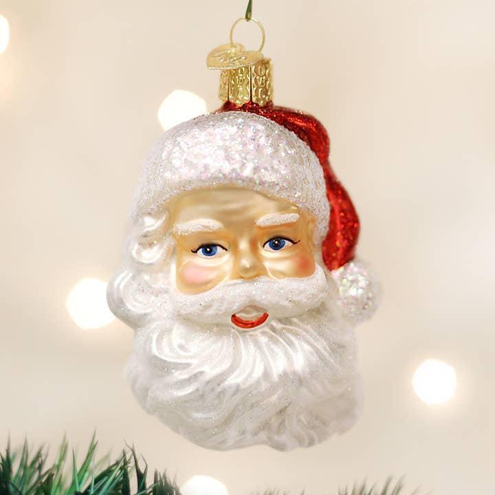 Mid-Century Santa Head Ornament