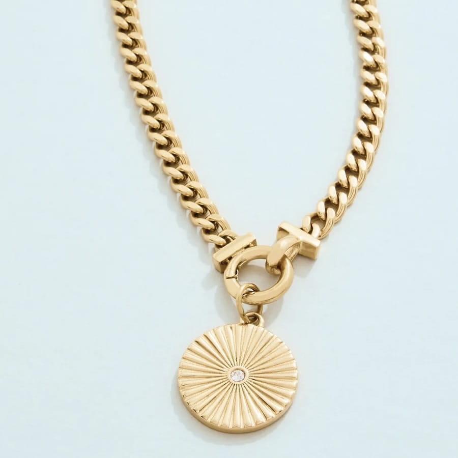 Radiant Medallion Charm Necklace