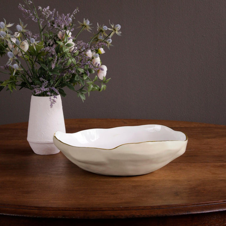 ENCANTO Nuevo Large Bowl | Cream and White