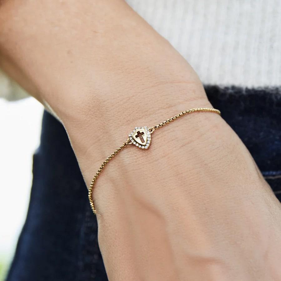 Limelight Cross Shield Bracelet