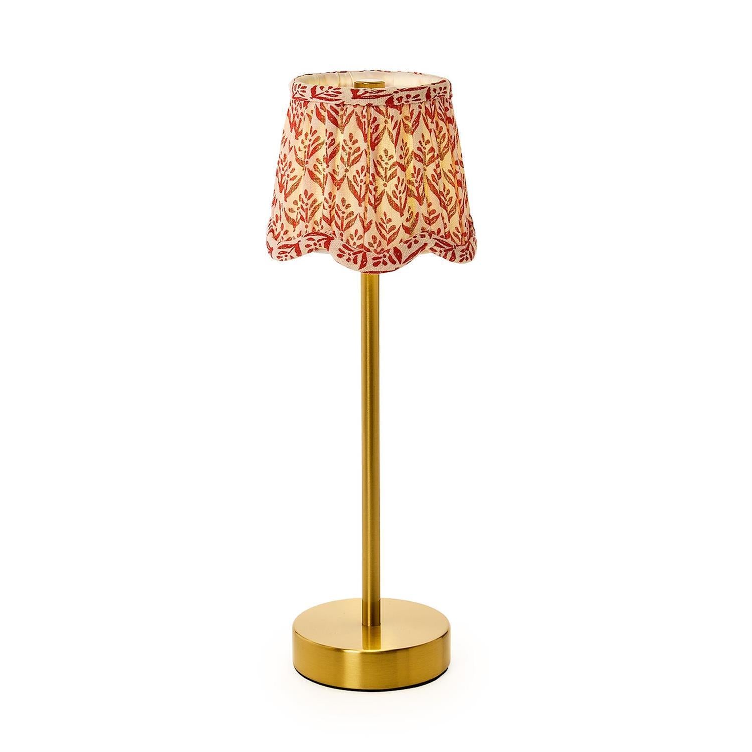 Scalloped Floral Fabric Lampshade