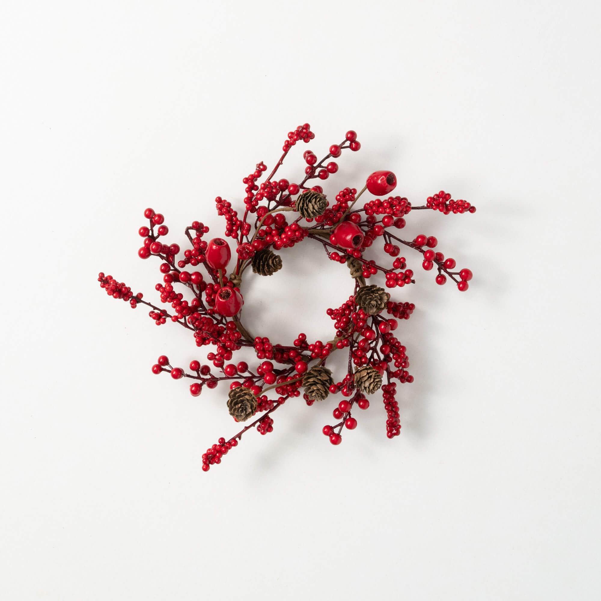 Red Berry & Pod Accent Ring