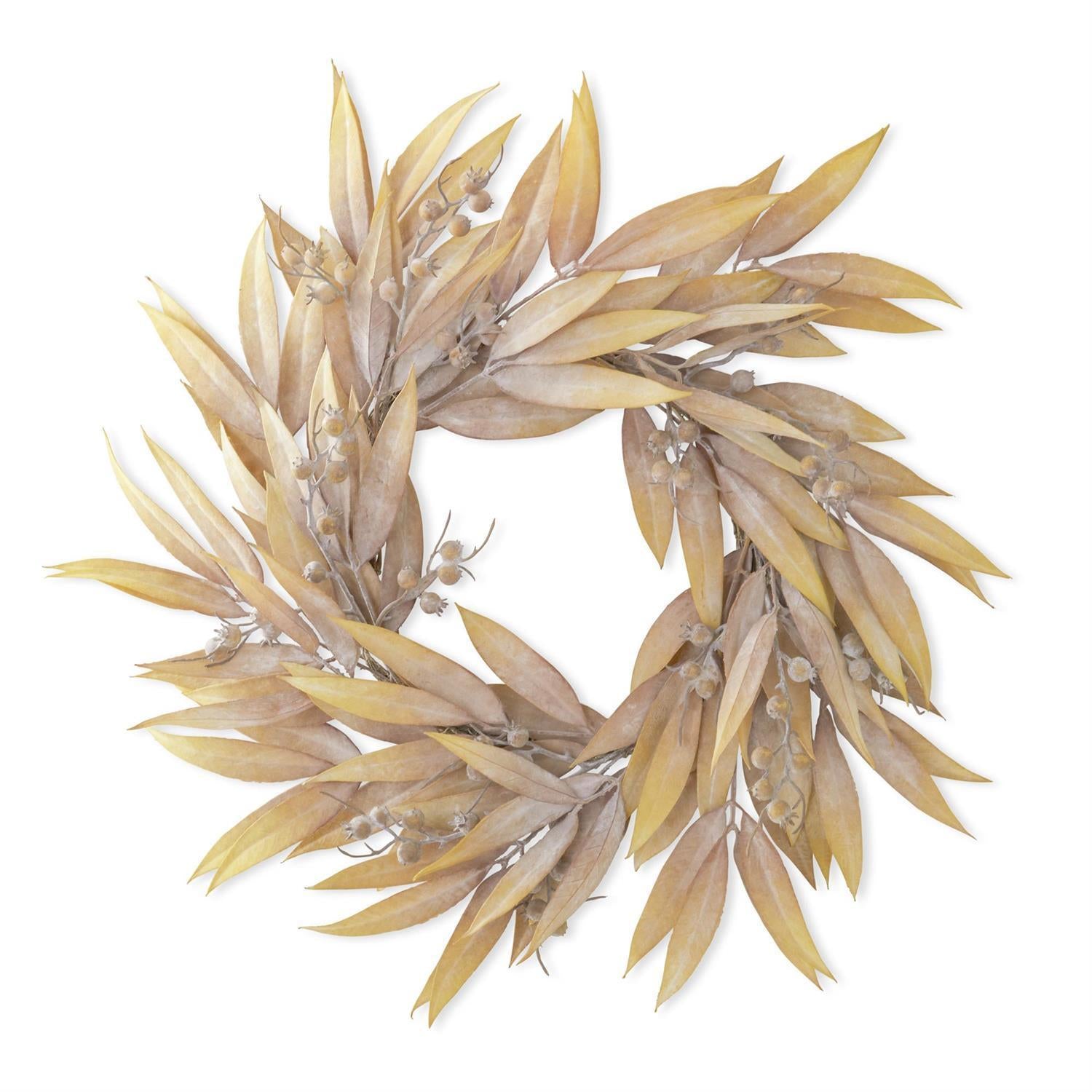 Tan Eucalyptus & Rose-hip Wreath