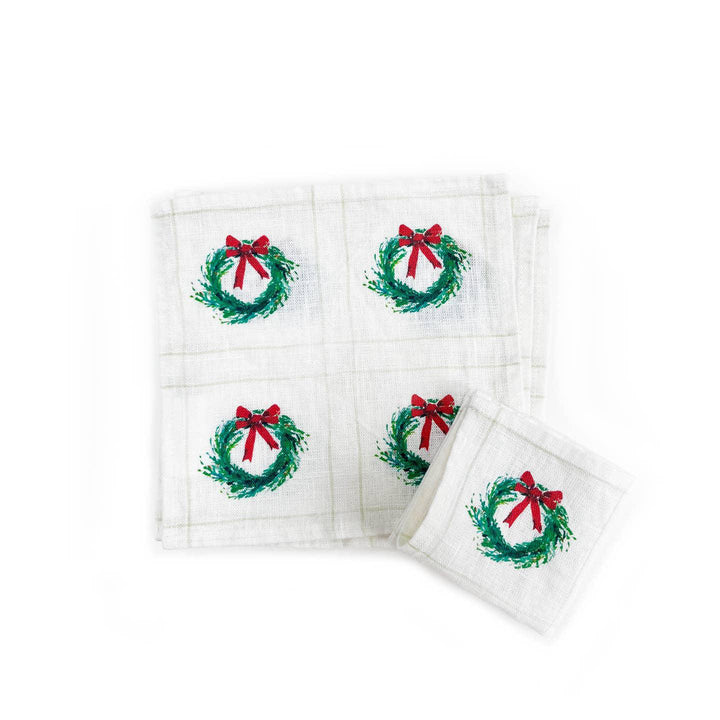 Wreath Cocktail Napkin Set