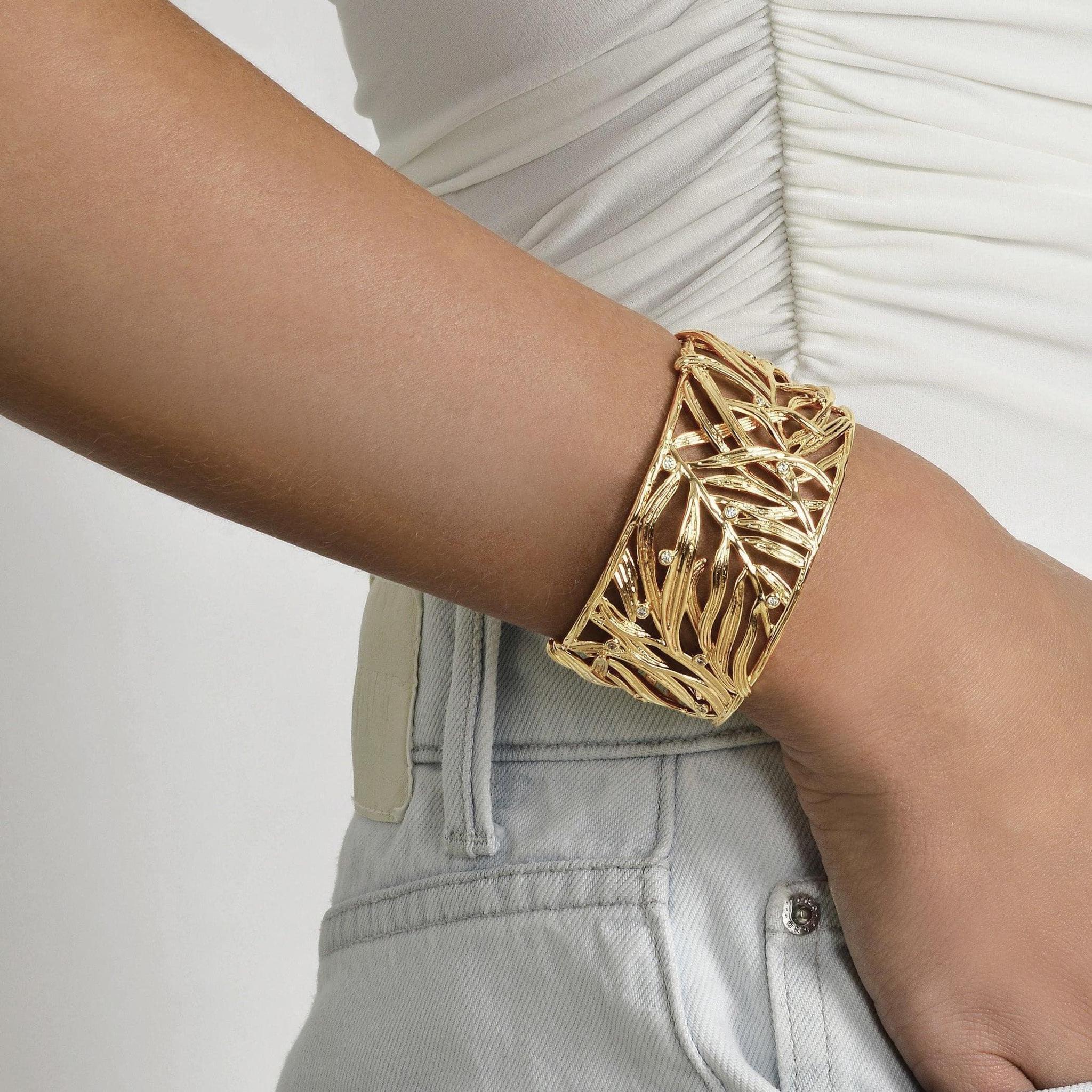 Palm Leaves Cuff | Anabel Aram