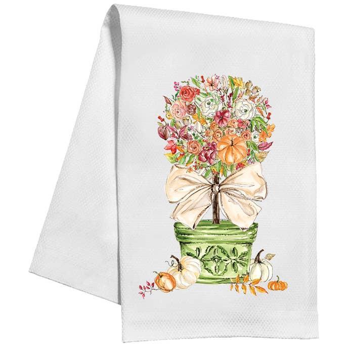 Autumn Topiary Tea Towel